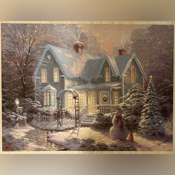 Thomas Kinkade Blessings of Christmas 1000-piece Puzzle - Picture 2 of 2